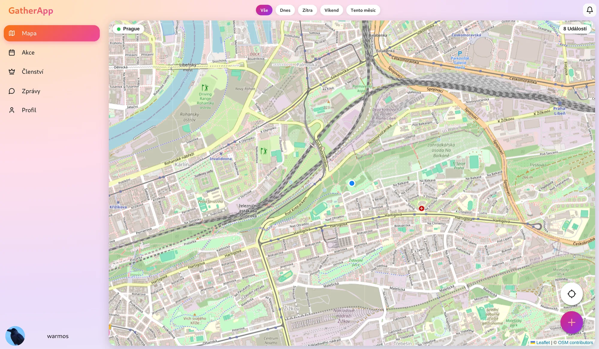 GatherApp web application screenshot